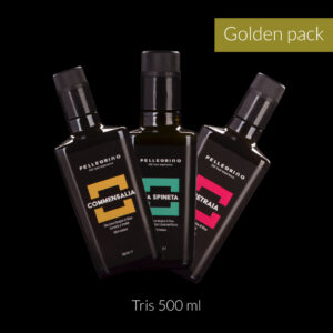 Olio Pellegrino - EVO food experience - 500ml Golden Pack: La Spineta, Petralia, Commensalia